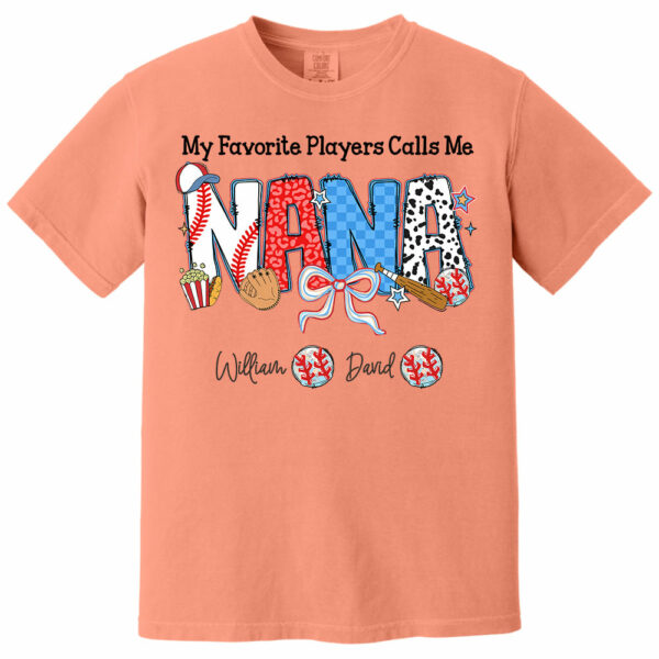 My Favorite Player Calls Me Nana - Personalized Shirt For Grandma - Image 16