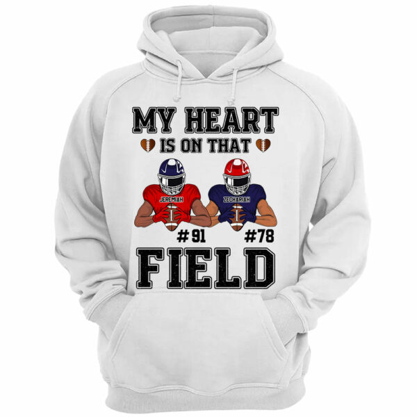 My Heart Is On That Field Custom Football Game Days Shirt Gift For Family Member For Mom - Image 4