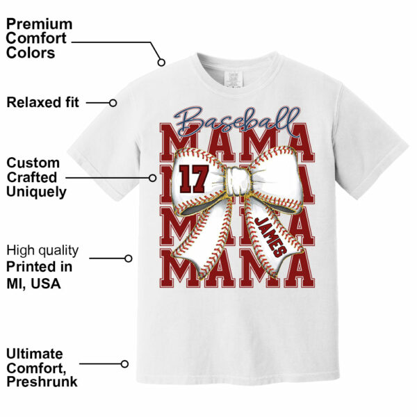 My Heart Is On That Field, Personalized Baseball Mom Shirt, Gift For Baseball Lover A2110 - Image 2