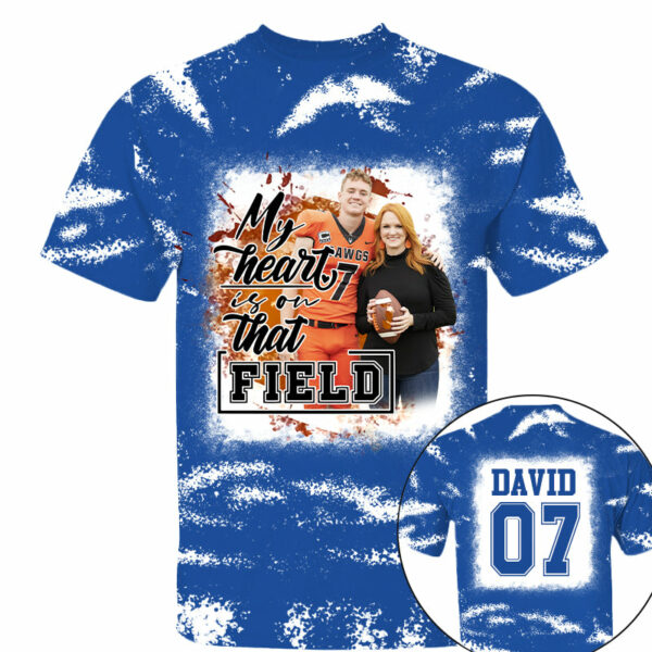 My Heart Is On That Field Personalized Game Day Football All Over Print Shirt - Image 7