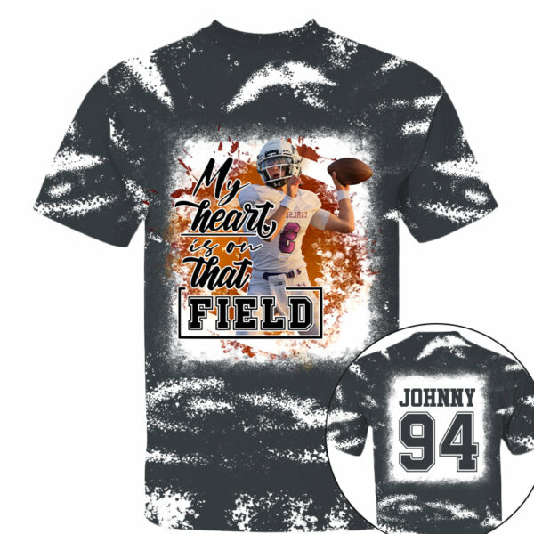My Heart Is On That Field Personalized Game Day Football All Over Print Shirt - Image 4