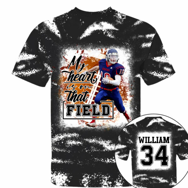 My Heart Is On That Field Personalized Game Day Football All Over Print Shirt - Image 8