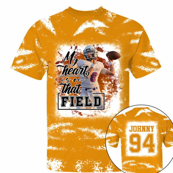 My Heart Is On That Field Personalized Game Day Football All Over Print Shirt - Image 9