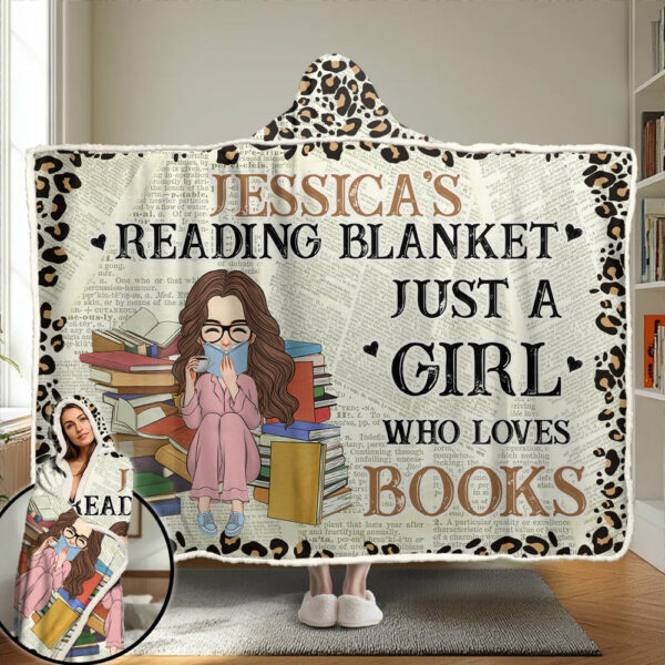My Reading Blanket - Personalized Wearable Blanket Hoodie