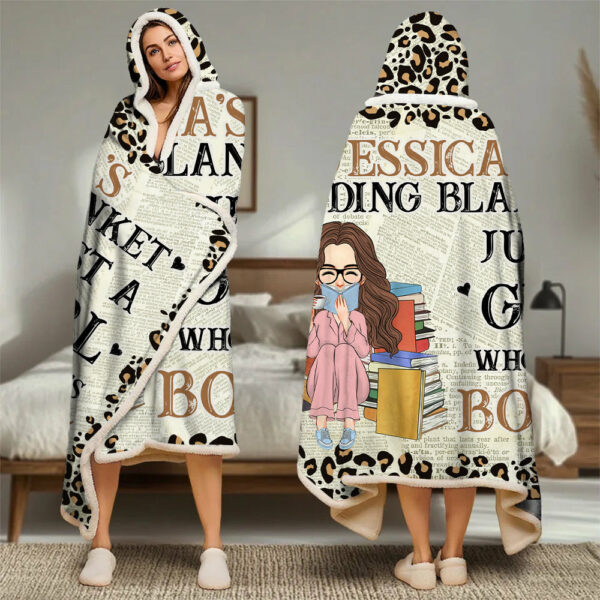 My Reading Blanket - Personalized Wearable Blanket Hoodie - Image 2