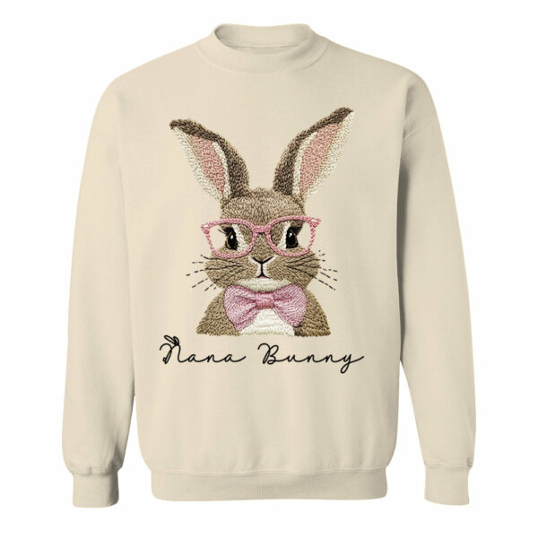 Nana Bunny Shirt - Custom Nickname For Grandma Gigi Mimi - Easter Bunny Personalized Shirt NA04 - Image 13