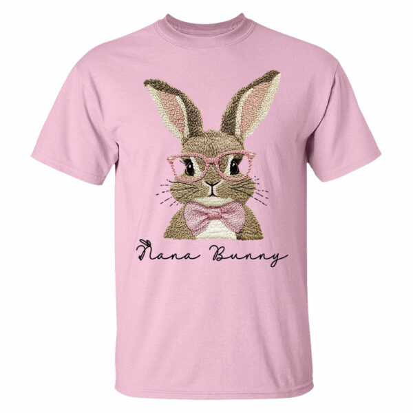 Nana Bunny Shirt - Custom Nickname For Grandma Gigi Mimi - Easter Bunny Personalized Shirt NA04 - Image 9