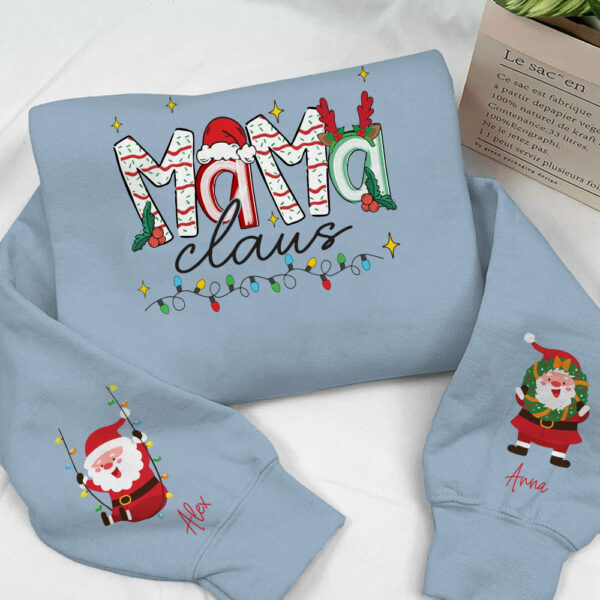Nana Claus - Custom Sweatshirt For Grandma Nana Mom - Best Family Gifts NA04 - Image 8