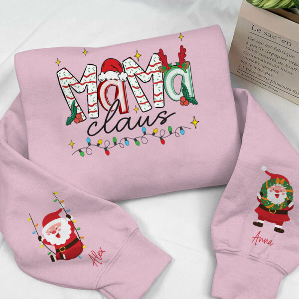 Nana Claus - Custom Sweatshirt For Grandma Nana Mom - Best Family Gifts NA04 - Image 9