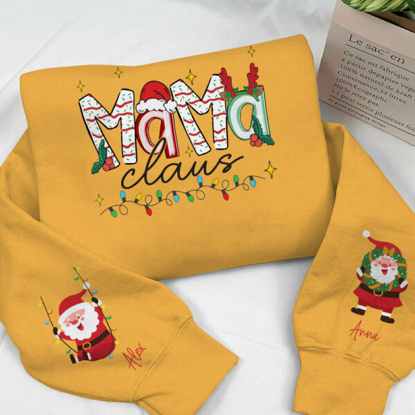 Nana Claus - Custom Sweatshirt For Grandma Nana Mom - Best Family Gifts NA04 - Image 11