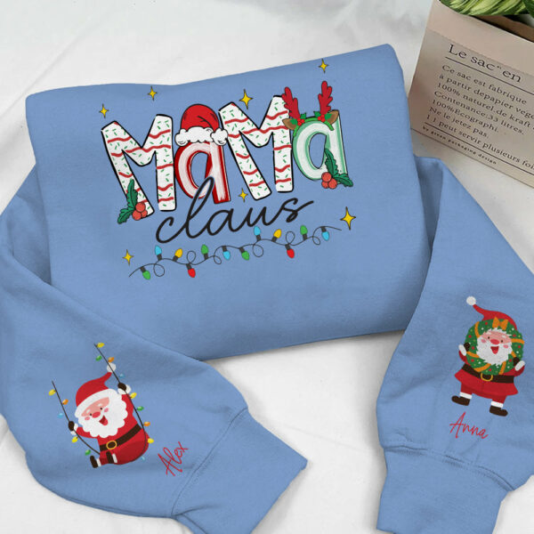 Nana Claus - Custom Sweatshirt For Grandma Nana Mom - Best Family Gifts NA04 - Image 10