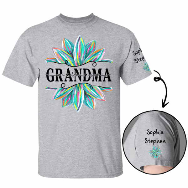 Nana We Love You - Personalized Shirt - Image 3