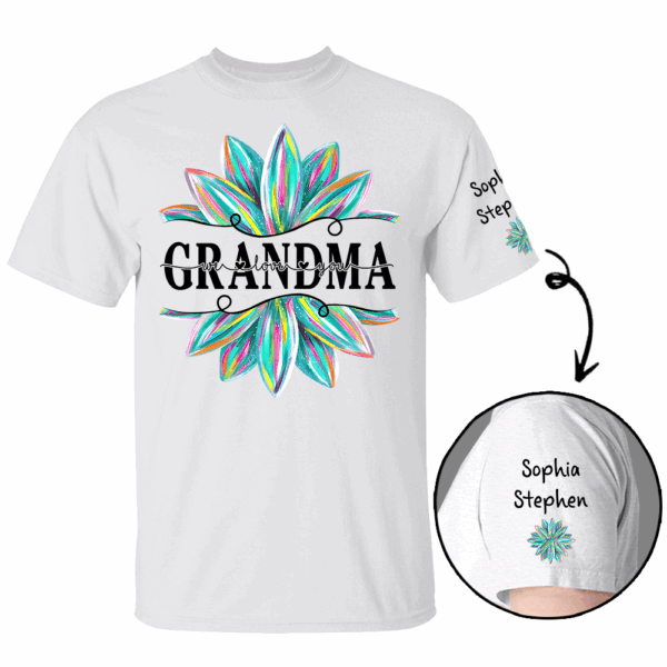 Nana We Love You - Personalized Shirt - Image 4