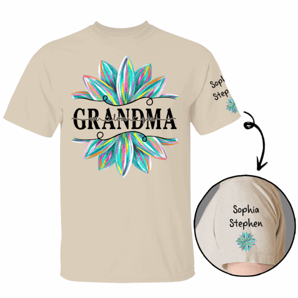 Nana We Love You - Personalized Shirt - Image 5