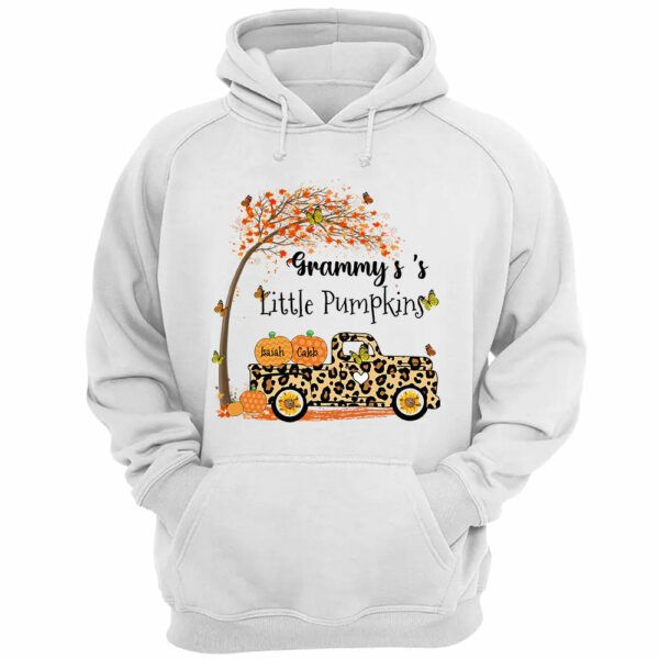 Nana's Little Pumpkins Truck Autumn Personalized Shirts - Custom Grandma Nickname With Grandkids Names Shirt - Image 4