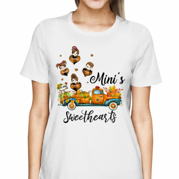Nana's Sweethearts Autumn Personalized Shirt For Grandmas - Image 2