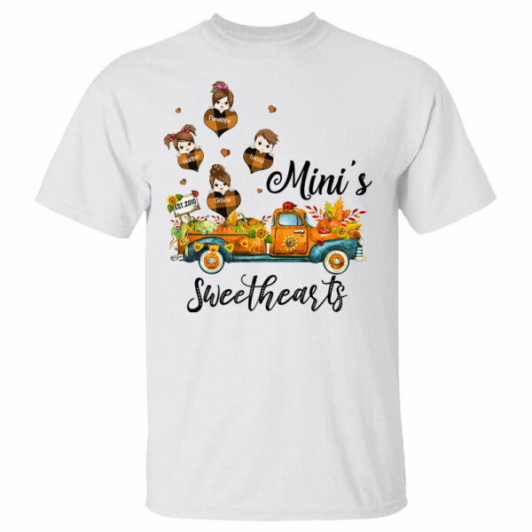 Nana's Sweethearts Autumn Personalized Shirt For Grandmas