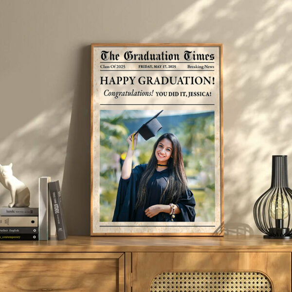 Newspaper Graduation 2025 - Personalized Graduation Poster YN2103 - Image 4