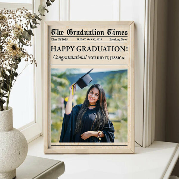 Newspaper Graduation 2025 - Personalized Graduation Poster YN2103