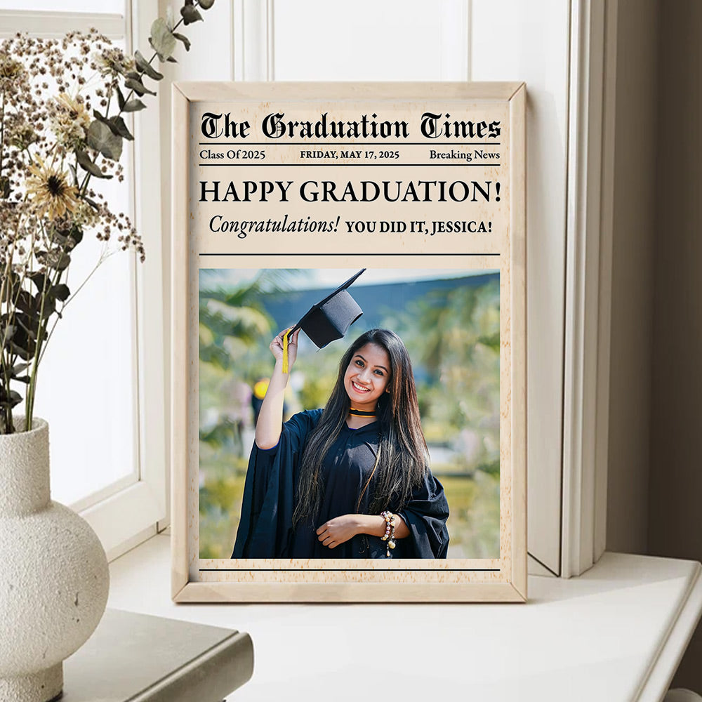 Newspaper Graduation 2025 - Personalized Graduation Poster YN2103