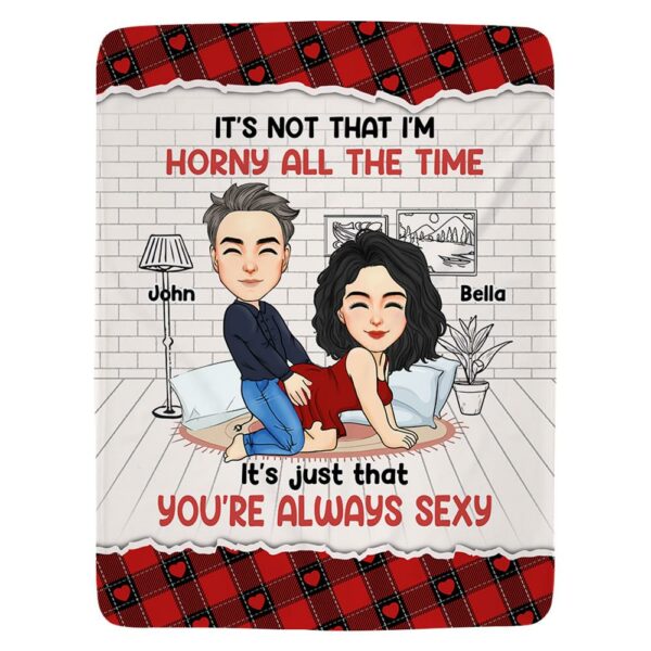 No Place I'd Rather Be Than By Your Side - Couple Personalized Custom Blanket - Christmas Gift For Husband Wife, Anniversary - Image 3