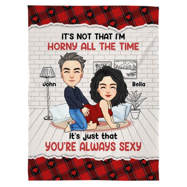 No Place I'd Rather Be Than By Your Side - Couple Personalized Custom Blanket - Christmas Gift For Husband Wife, Anniversary - Image 2