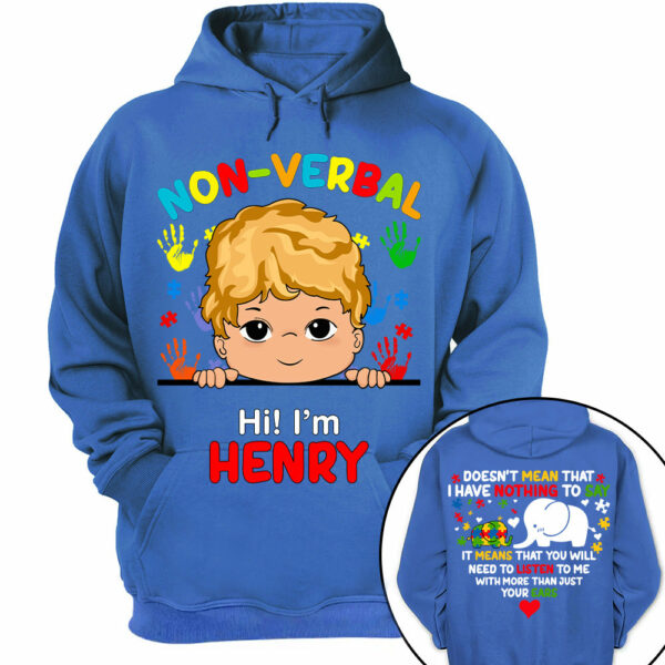 Non Verbal Children Autism - Personalized Shirts - Image 11