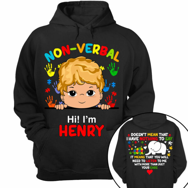 Non Verbal Children Autism - Personalized Shirts - Image 10