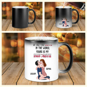 Of All The Butts In The World Yours Is My Favorite - Personalized Color Changing Mugs For Couple