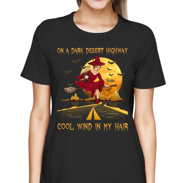 On A Dark Desert Highway Cool Wind In My Hair Personalized Shirt - Image 2
