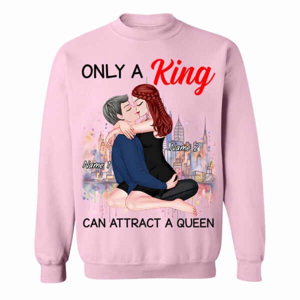 Only A King Can Attract A Queen - Personalized Shirt For Couple - Image 9