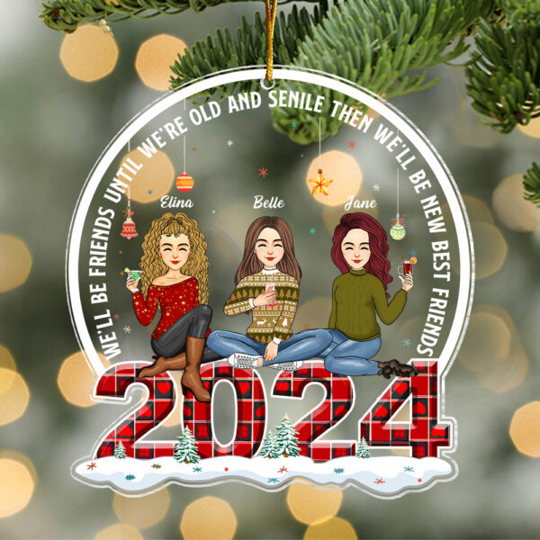 Our Friendship Is Endless - Personalized Acrylic Ornament - Image 2