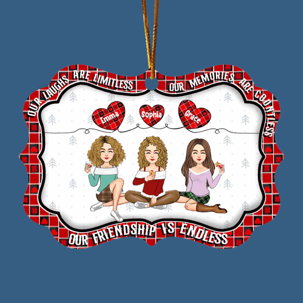 Our Friendship Is Endless - Personalized Ornament Na02 - Image 4