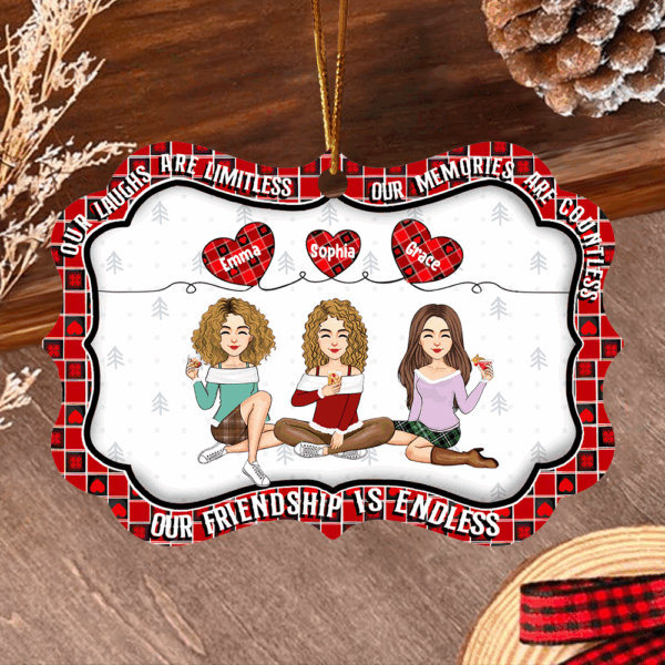 Our Friendship Is Endless - Personalized Ornament Na02 - Image 2