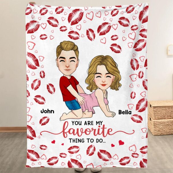 Our Hearts Speak The Same Language - Couple Personalized Custom Blanket - Christmas Gift For Husband Wife, Anniversary