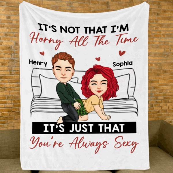 Our Love Is Sweeter Than Candy Canes - Couple Personalized Custom Blanket - Christmas Gift For Husband Wife, Anniversary