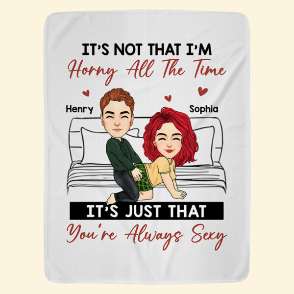 Our Love Is Sweeter Than Candy Canes - Couple Personalized Custom Blanket - Christmas Gift For Husband Wife, Anniversary - Image 3