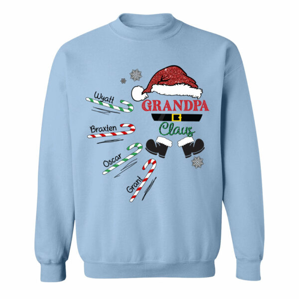 Papa Claus Candy Cane Winter Personalized Christmas Shirt Gift - Family Best Gifts For Christmas - Image 8