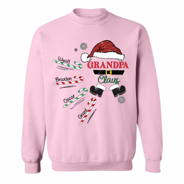 Papa Claus Candy Cane Winter Personalized Christmas Shirt Gift - Family Best Gifts For Christmas - Image 9