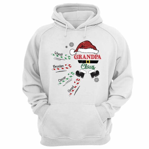 Papa Claus Candy Cane Winter Personalized Christmas Shirt Gift - Family Best Gifts For Christmas - Image 10
