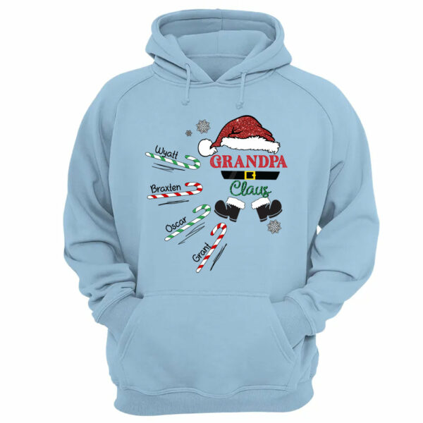 Papa Claus Candy Cane Winter Personalized Christmas Shirt Gift - Family Best Gifts For Christmas - Image 12