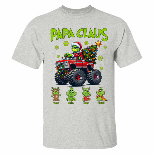 Papa Claus, Personalized Nickname For Grandpa Papa Poppop, Custom Kid Name NA04 - Image 3