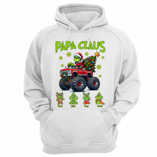 Papa Claus, Personalized Nickname For Grandpa Papa Poppop, Custom Kid Name NA04 - Image 10