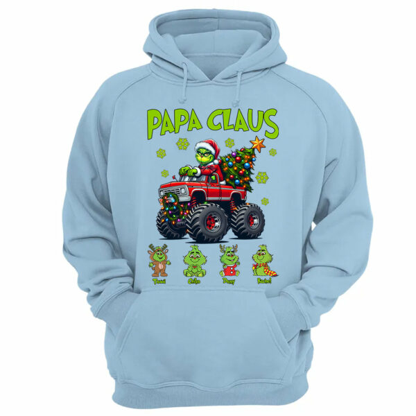 Papa Claus, Personalized Nickname For Grandpa Papa Poppop, Custom Kid Name NA04 - Image 13