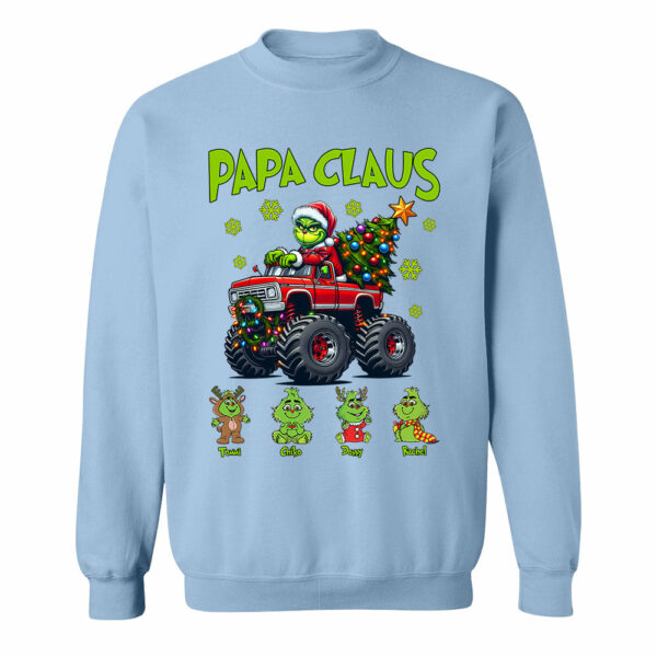 Papa Claus, Personalized Nickname For Grandpa Papa Poppop, Custom Kid Name NA04 - Image 9