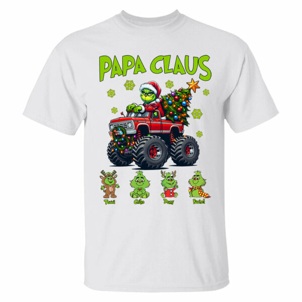 Papa Claus, Personalized Nickname For Grandpa Papa Poppop, Custom Kid Name NA04 - Image 2