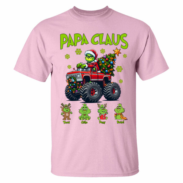 Papa Claus, Personalized Nickname For Grandpa Papa Poppop, Custom Kid Name NA04 - Image 5