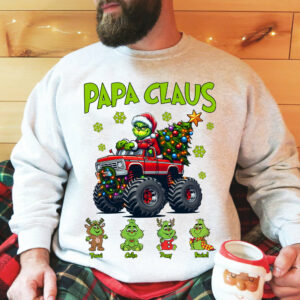 Papa Claus, Personalized Nickname For Grandpa Papa Poppop, Custom Kid Name NA04