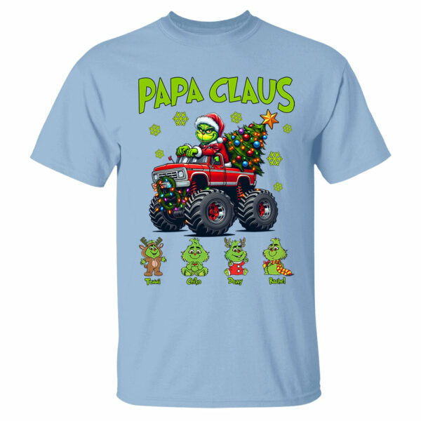 Papa Claus, Personalized Nickname For Grandpa Papa Poppop, Custom Kid Name NA04 - Image 6