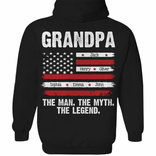 Papa The Man The Myth The Legend - Custom Shirt Gift For Dad Papa - Image 3